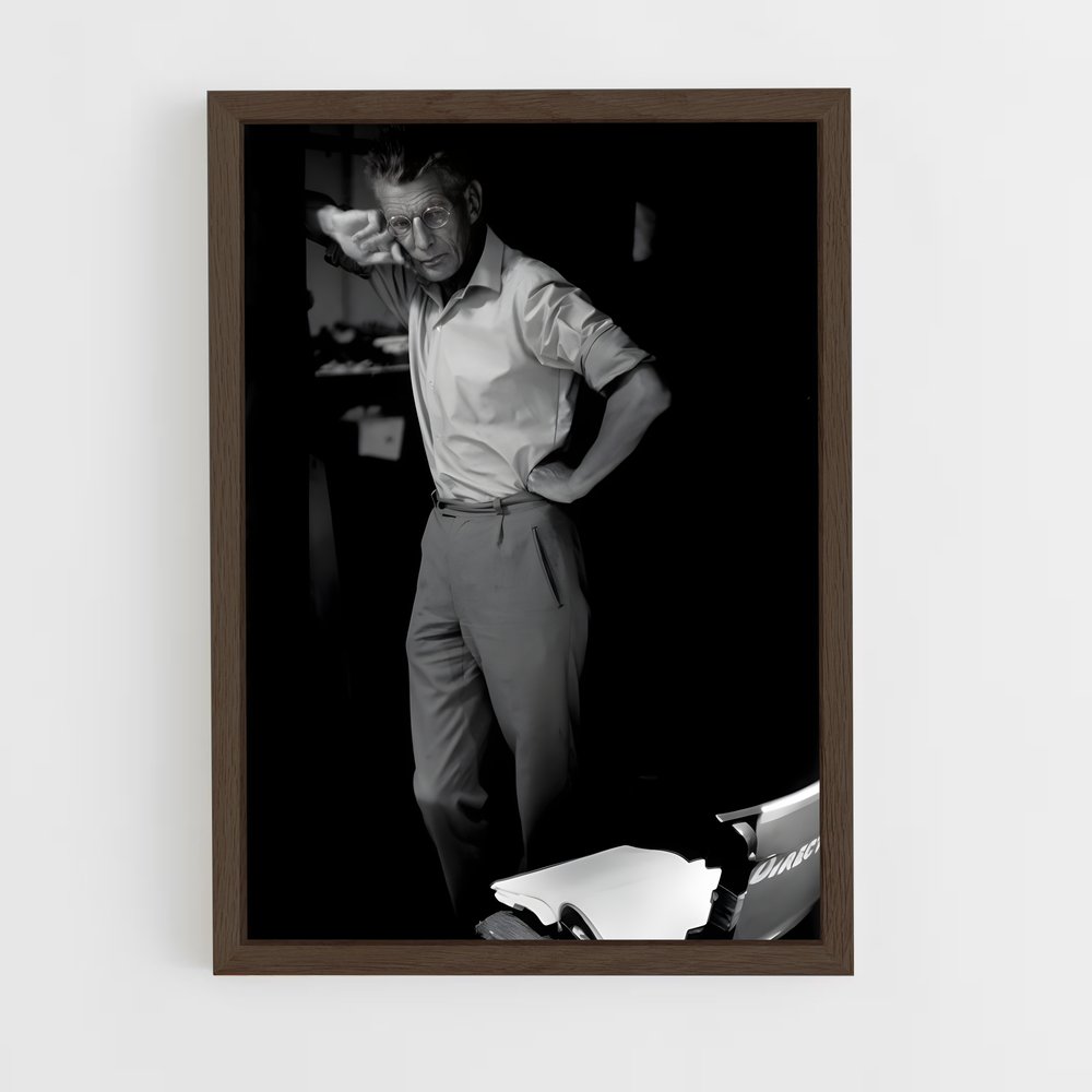 ap-samuel beckett-5 cadre Bois foncé