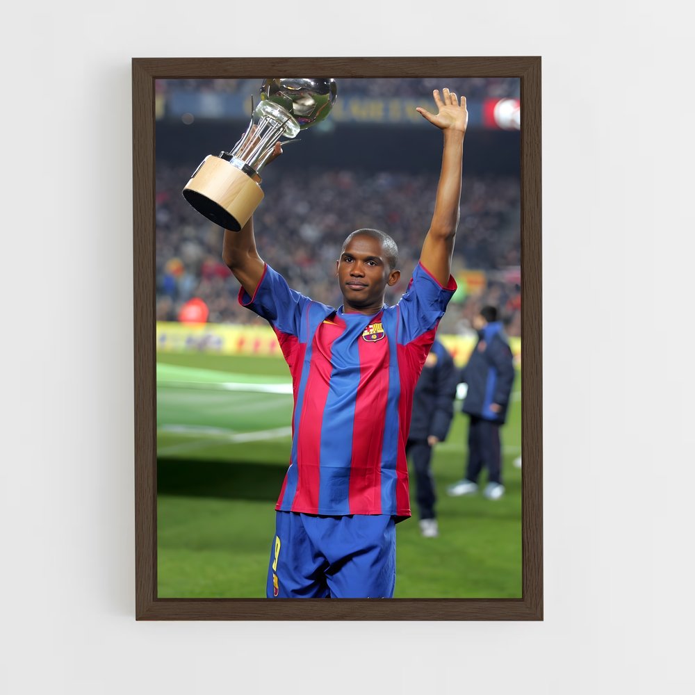 ap-samuel eto'o-2 cadre Bois foncé