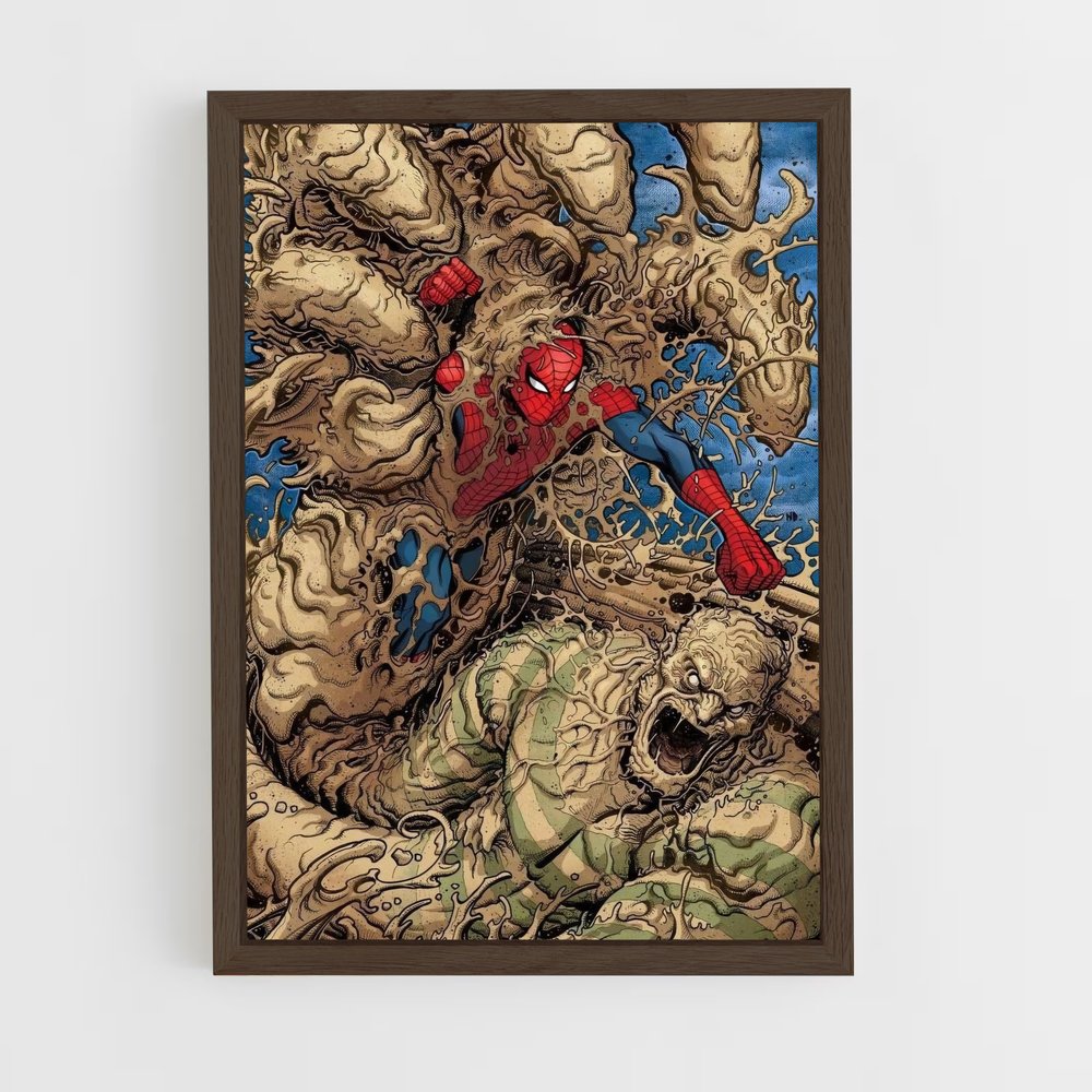 ap-sandman spider-man-4 cadre Bois foncé