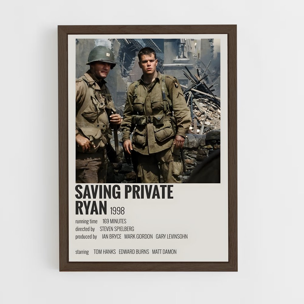 ap-saving private ryan-1 cadre Bois foncé