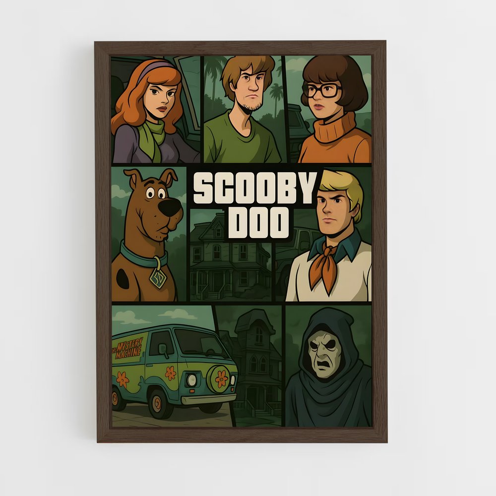 ap-scooby-doo-9 cadre Bois foncé