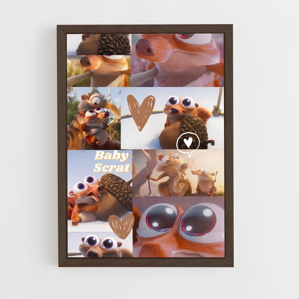 ap-scrat-6 cadre Bois foncé
