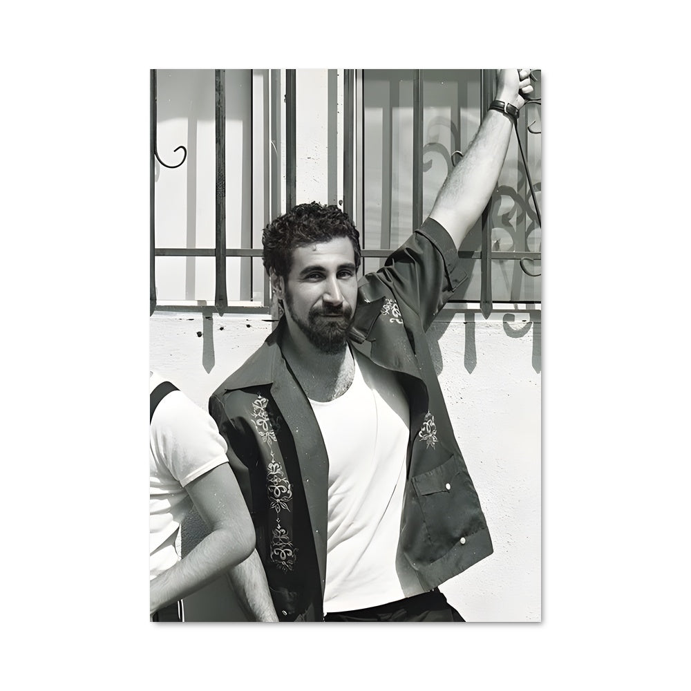 Poster Serj en Blanc