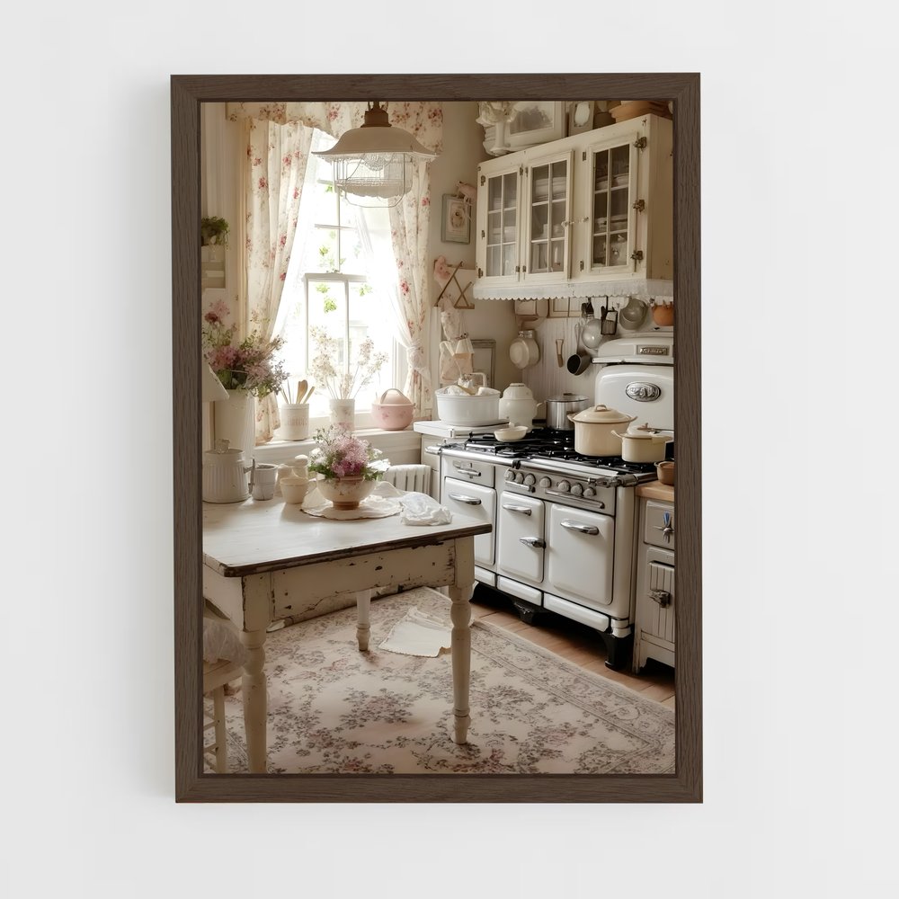 ap-shabby chic-11 cadre Bois foncé