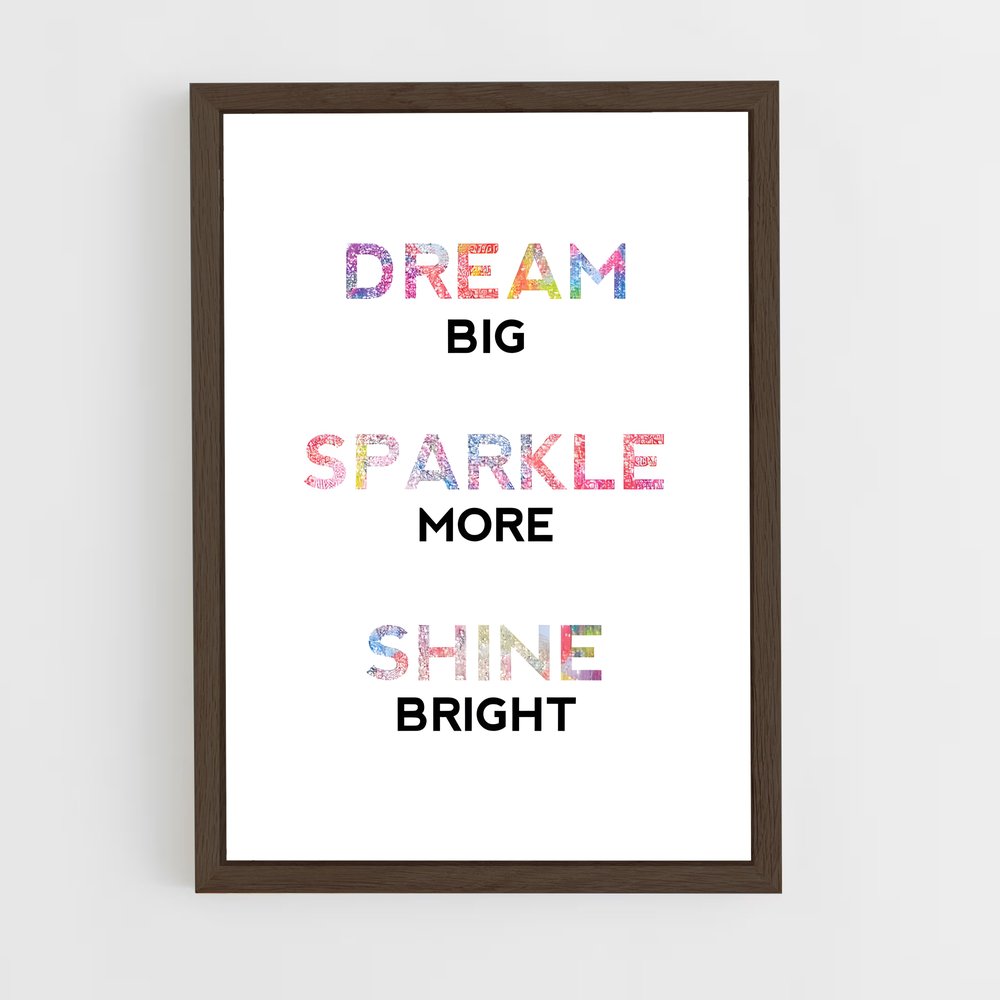 ap-shine bright-3 cadre Bois foncé