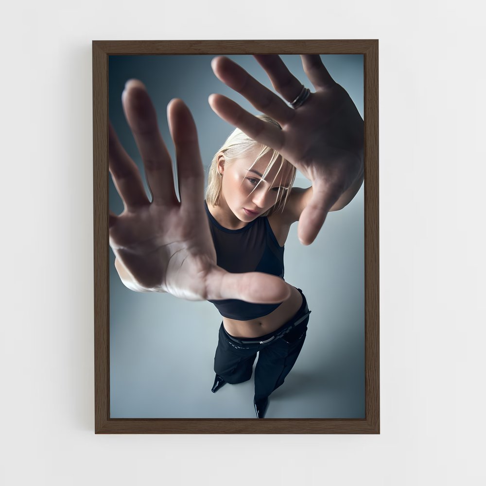 ap-shoot gesture-2 cadre Bois foncé