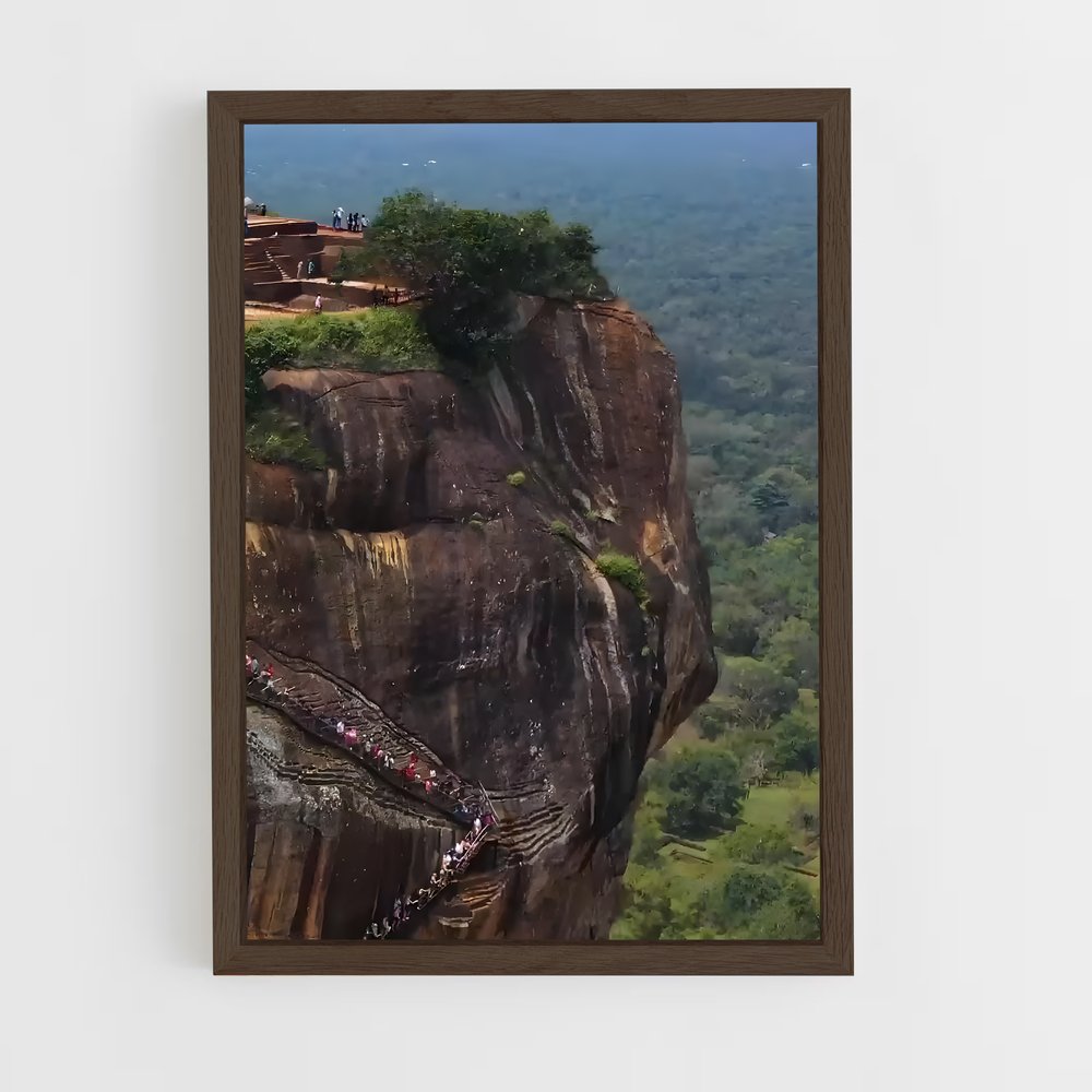 ap-sigiriya rock fortress-3 cadre Bois foncé