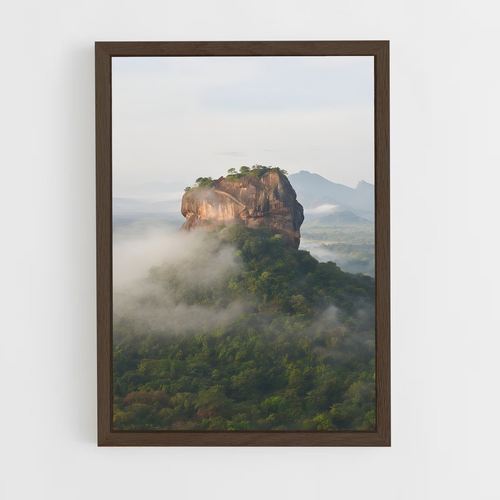 ap-sigiriya rock fortress-4 cadre Bois foncé