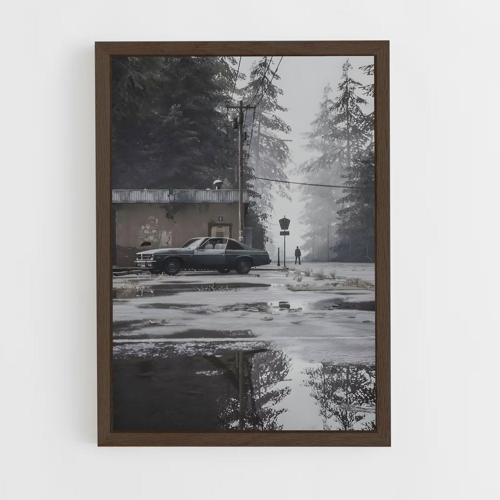 ap-silent hill-11 cadre Bois foncé