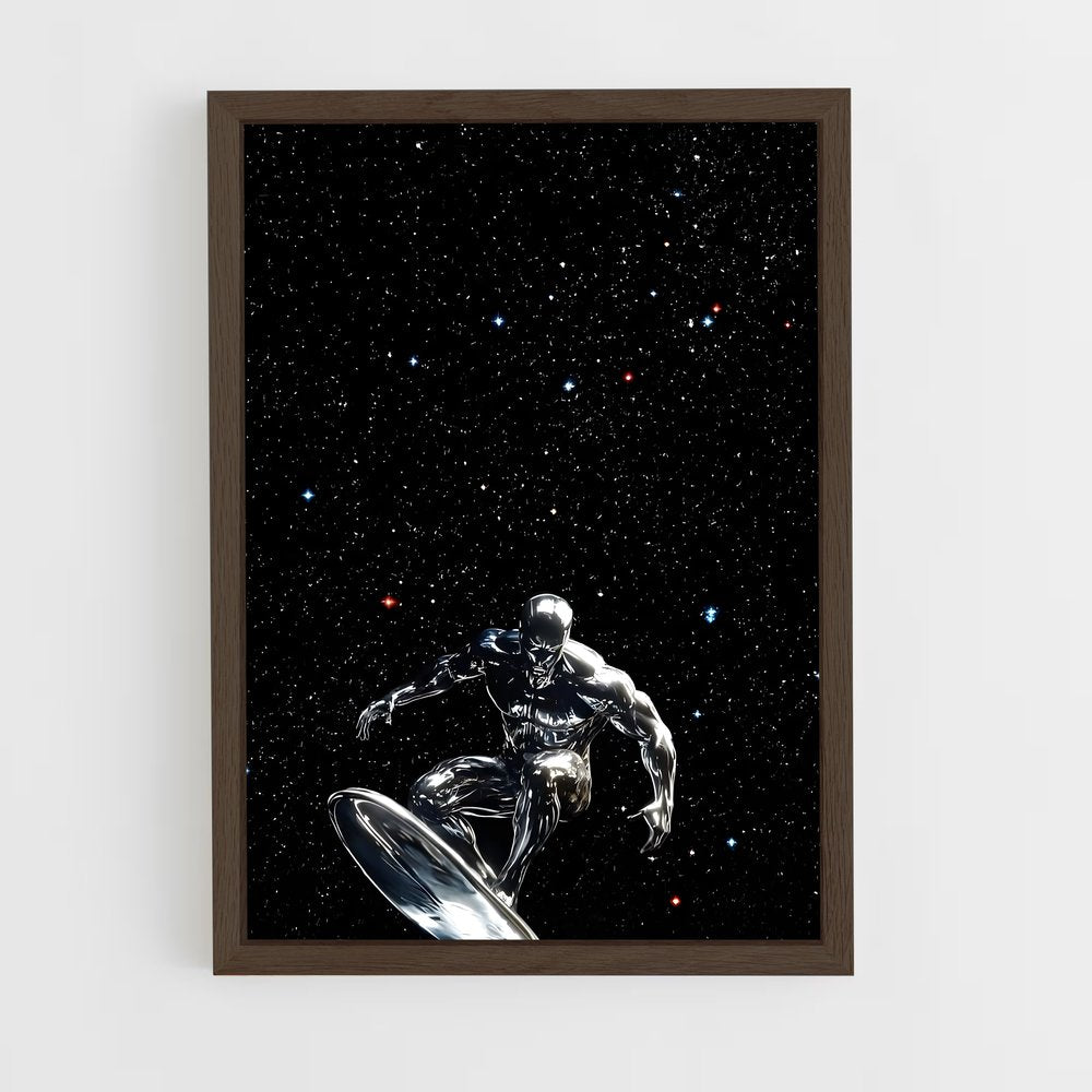 ap-silver surfer-14 cadre Bois foncé
