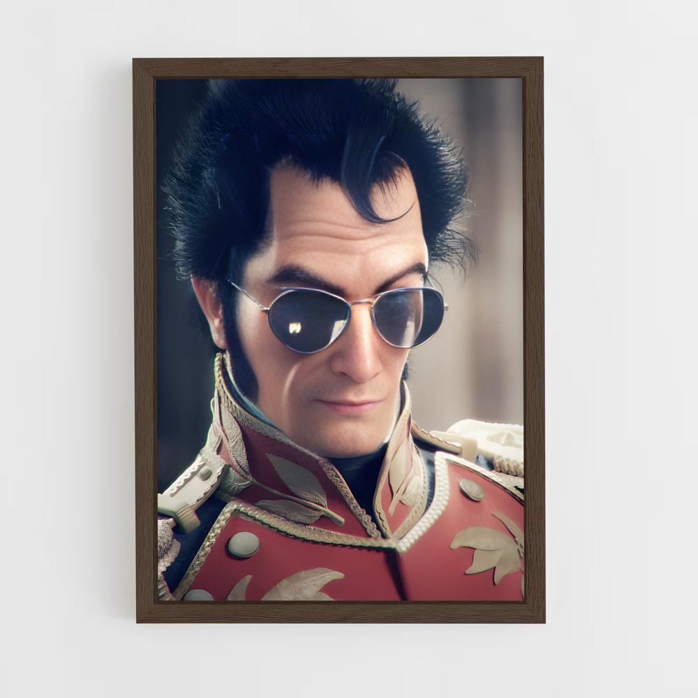 ap-simon bolivar-7 cadre Bois foncé