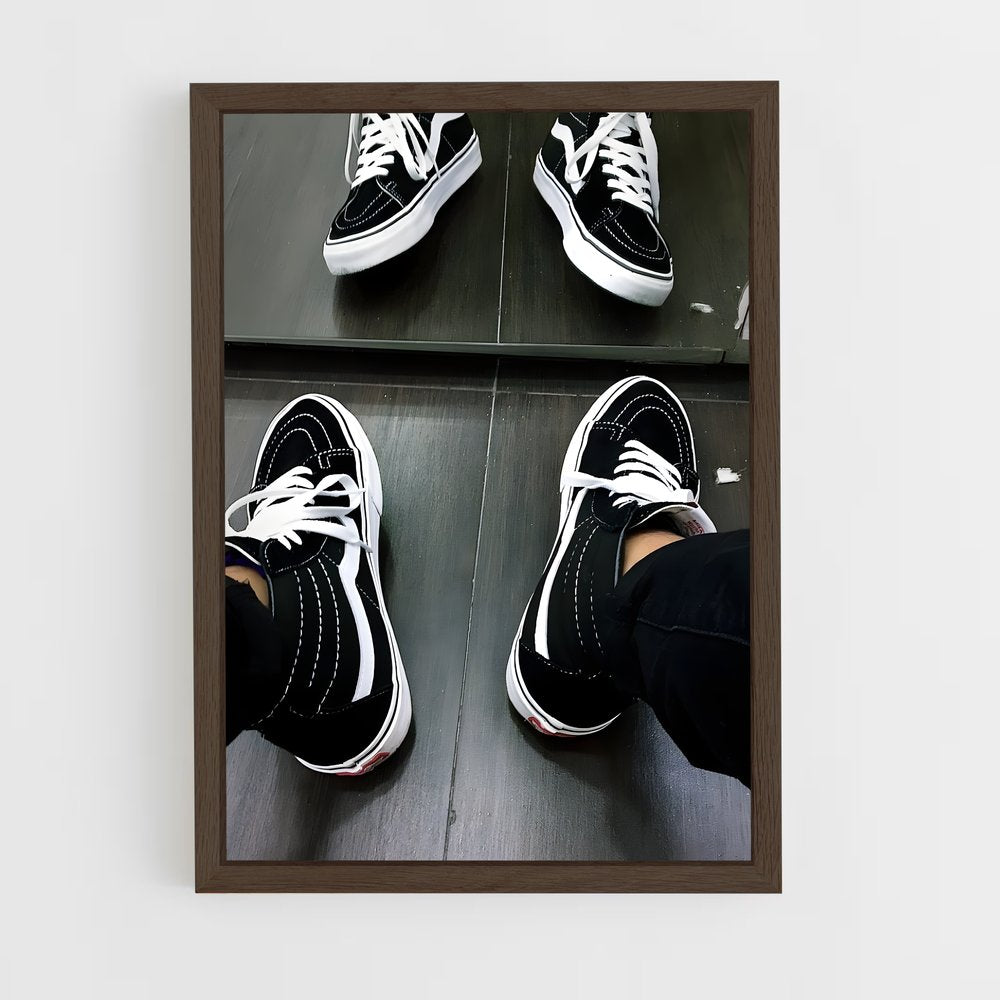 ap-sk8-hi-4 cadre Bois foncé