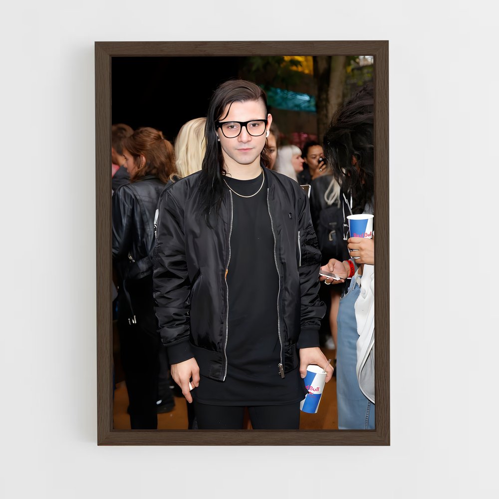 ap-skrillex-3 cadre Bois foncé