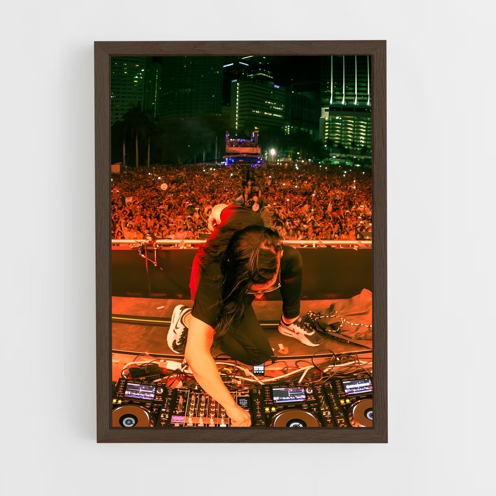 ap-skrillex-5 cadre Bois foncé
