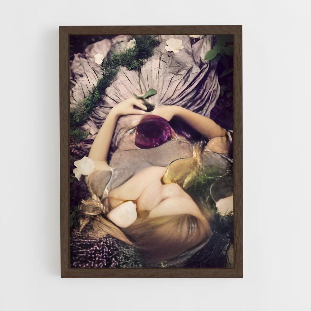 ap-sleeping beauty-4 cadre Bois foncé