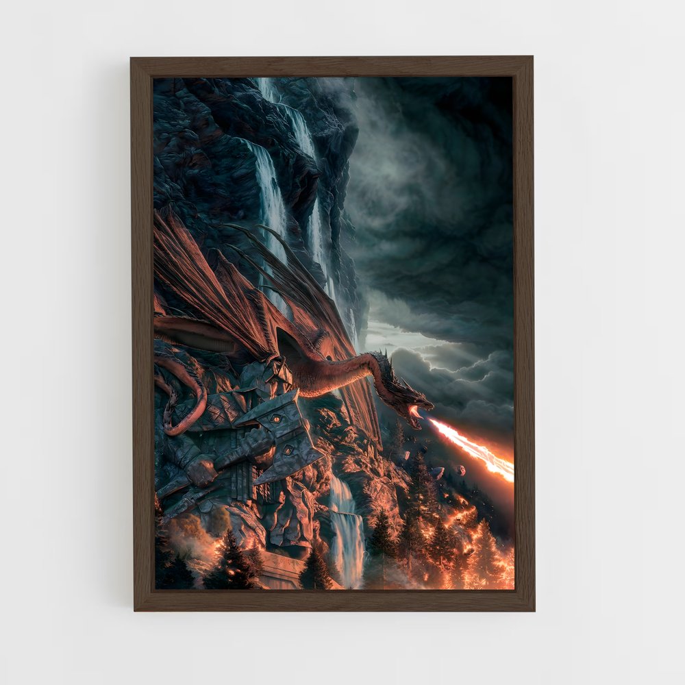 ap-smaug dragon-1 cadre Bois foncé