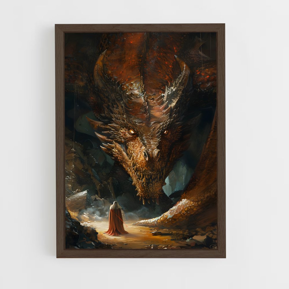 ap-smaug dragon-5 cadre Bois foncé