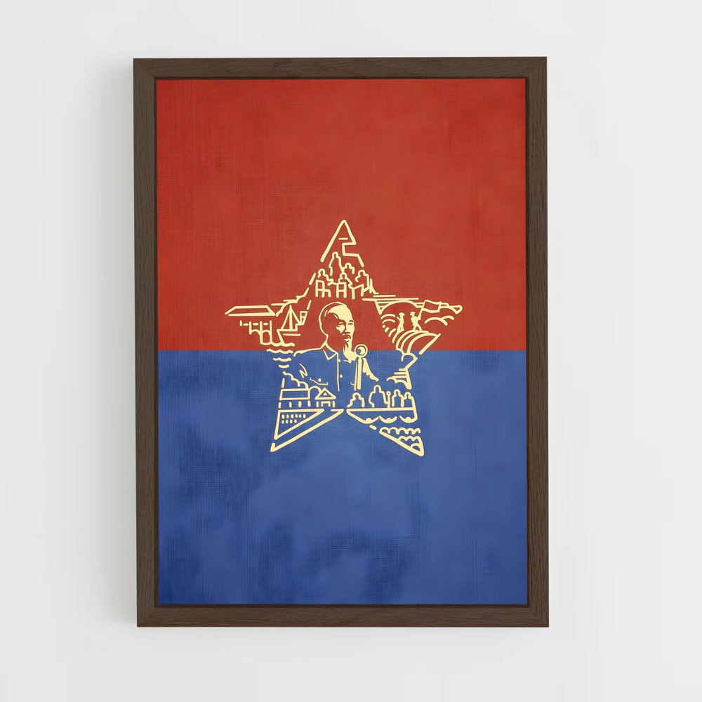 ap-south vietnam flag-1 cadre Bois foncé