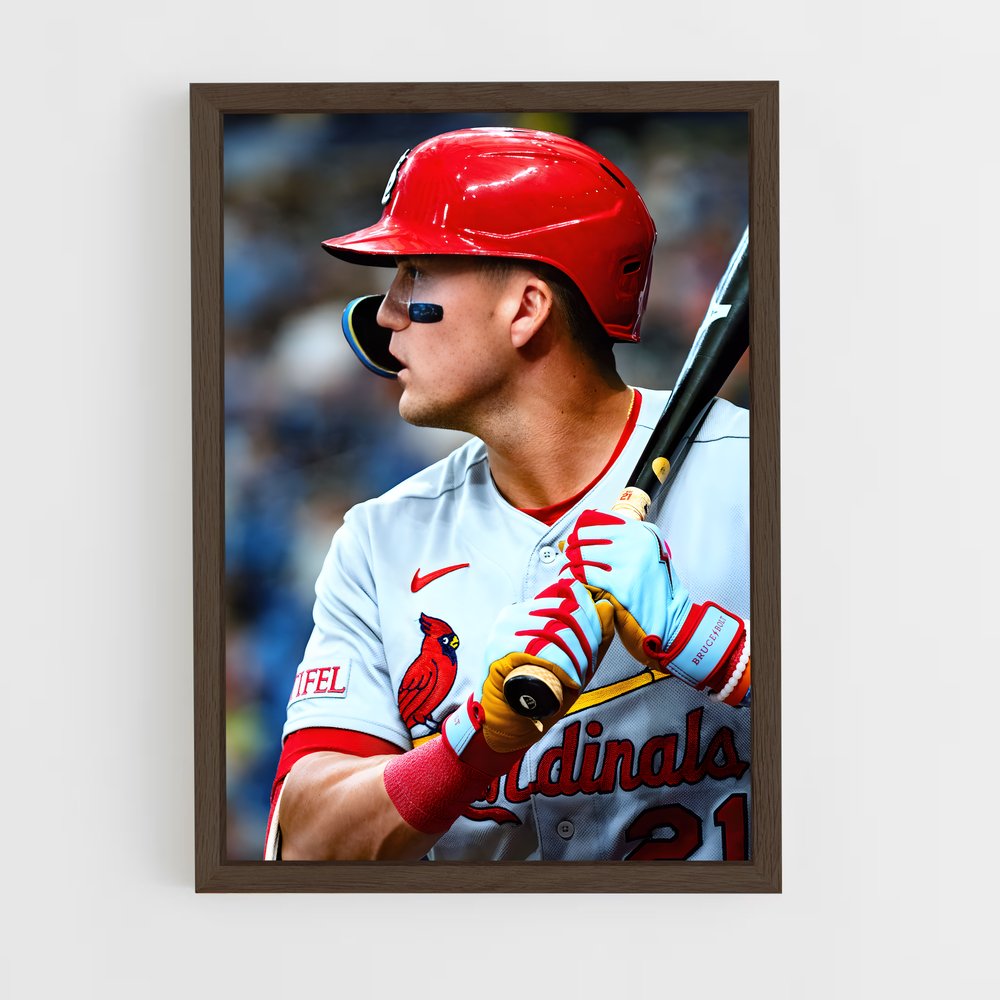 ap-st. louis cardinals-4 cadre Bois foncé