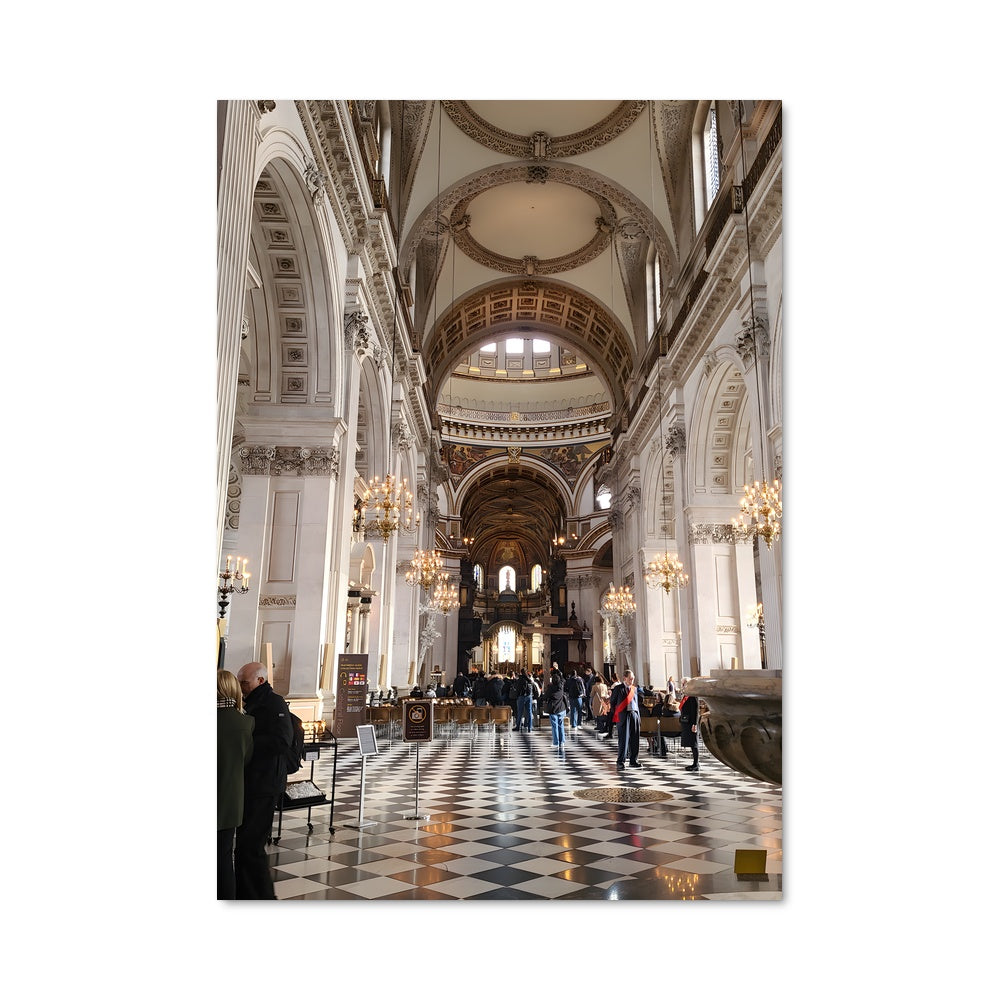 Poster Cathédrale Échiquier