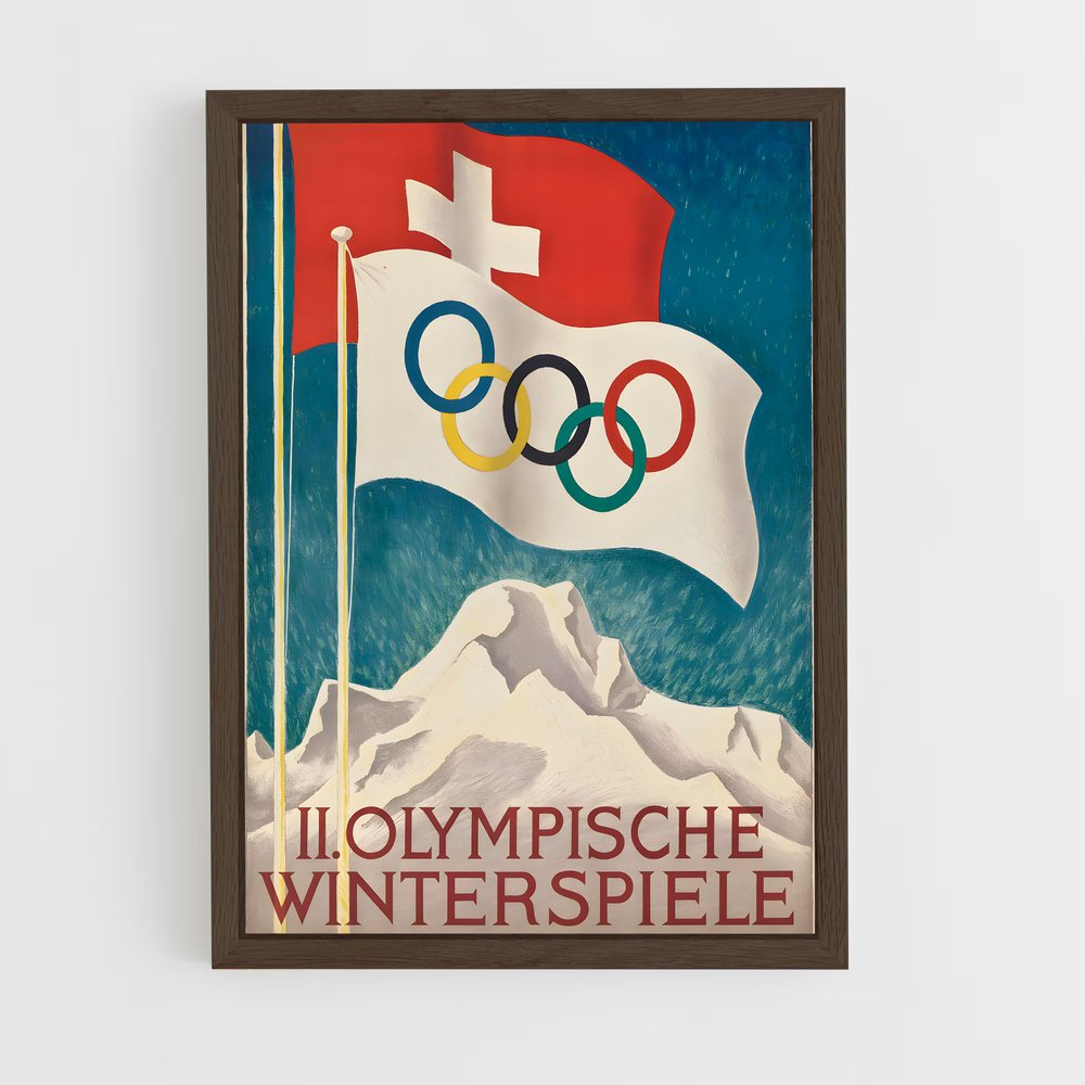 ap-st moritz 1928-3 cadre Bois foncé