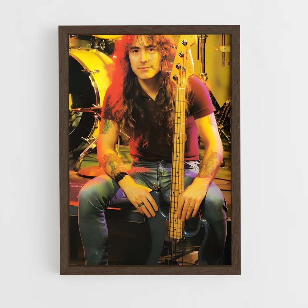 ap-steve harris-1 cadre Bois foncé