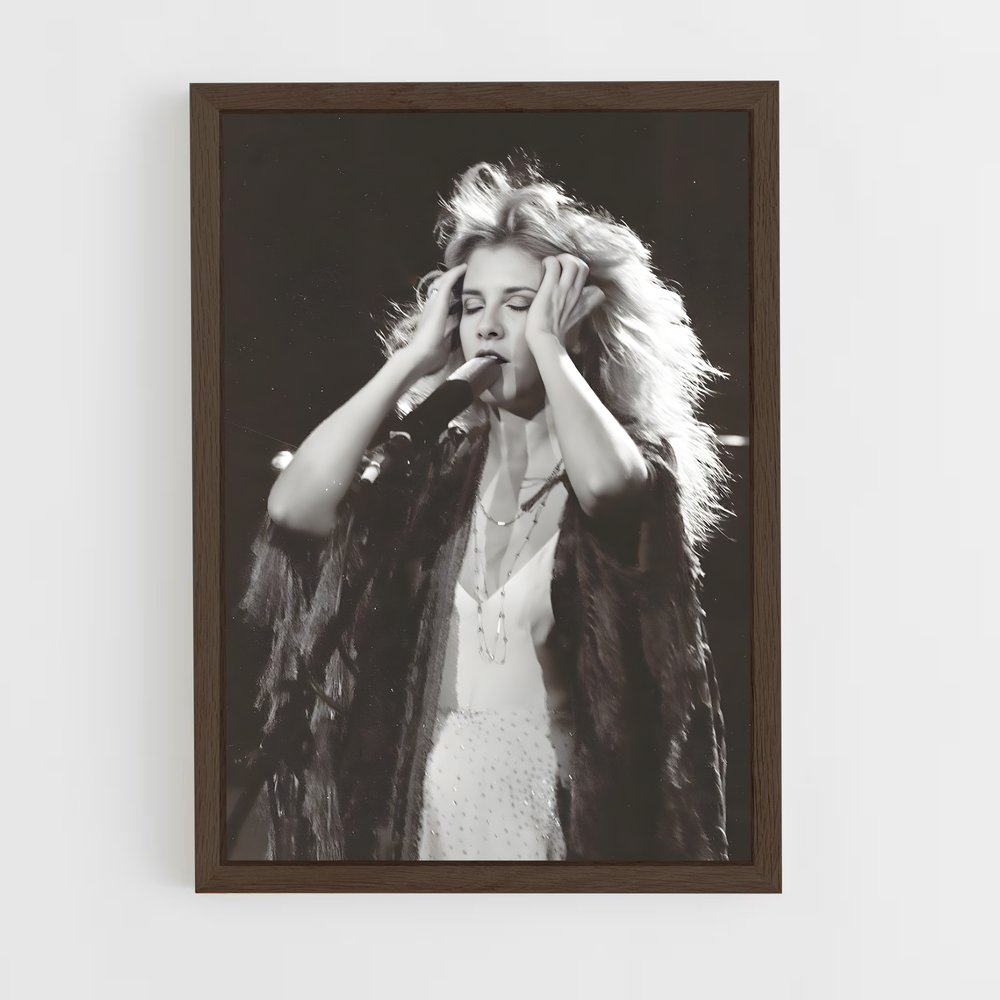ap-stevie nicks-3 cadre Bois foncé