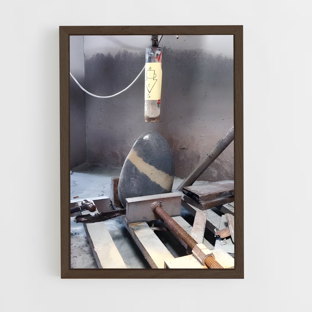 ap-stone tools-3 cadre Bois foncé