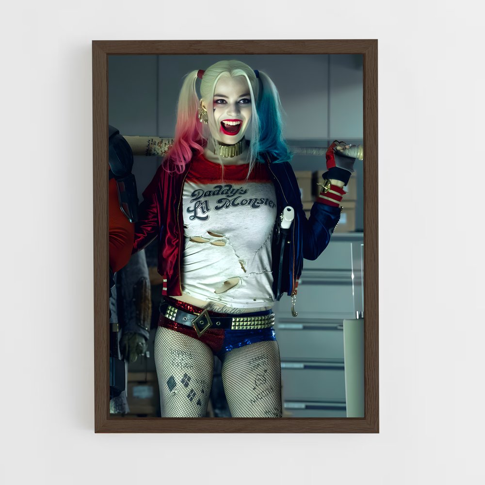 ap-suicide squad-11 cadre Bois foncé