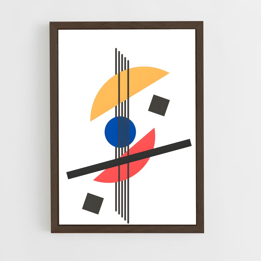 ap-suprematism-3 cadre Bois foncé