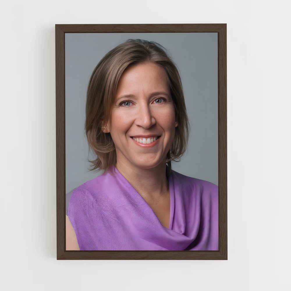 ap-susan wojcicki-1 cadre Bois foncé