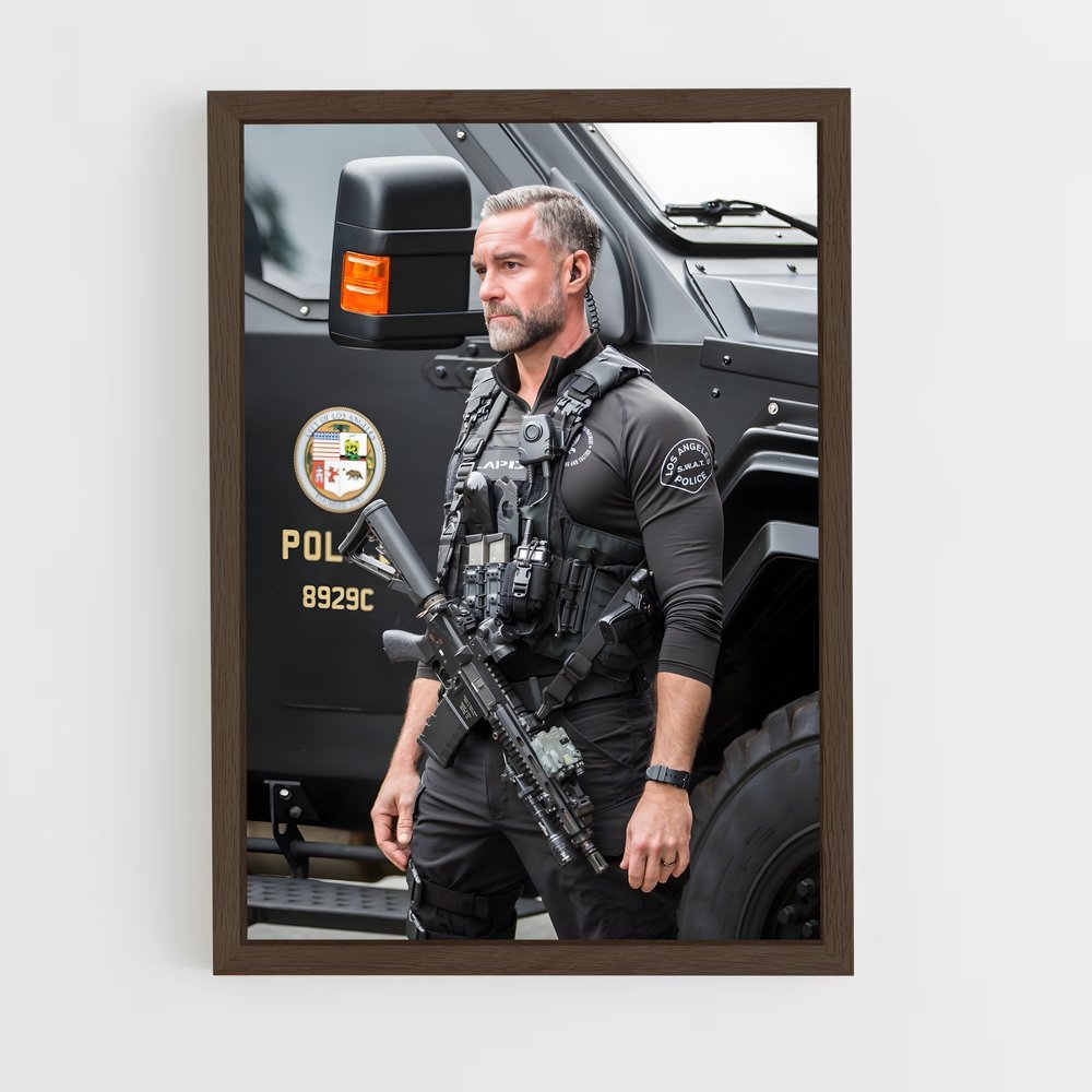 ap-swat truck-1 cadre Bois foncé