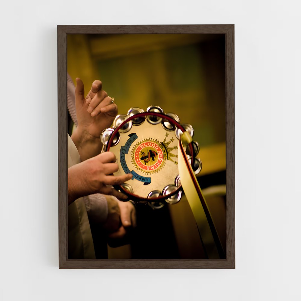 ap-tambourine-2 cadre Bois foncé