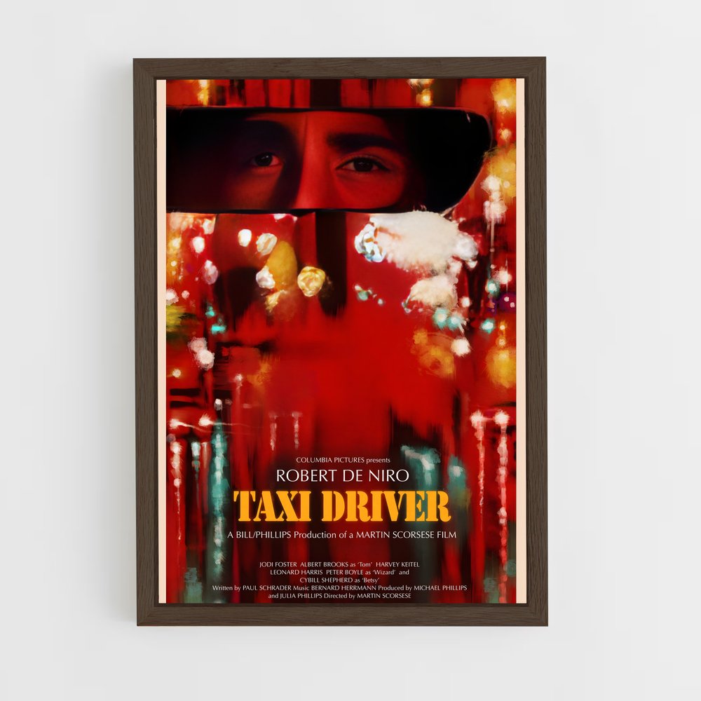 ap-taxi driver-4 cadre Bois foncé