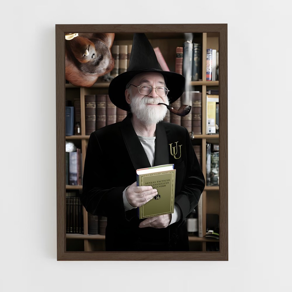 ap-terry pratchett-1 cadre Bois foncé