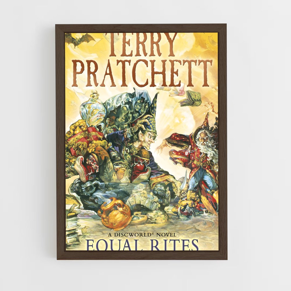 ap-terry pratchett-5 cadre Bois foncé