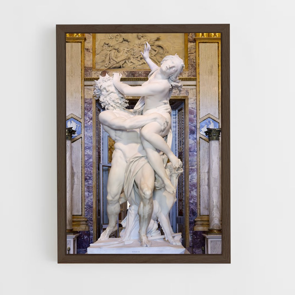 ap-the rape of proserpina bernini-3 cadre Bois foncé