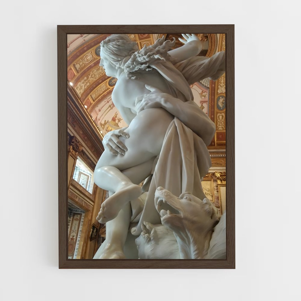 ap-the rape of proserpina bernini-9 cadre Bois foncé