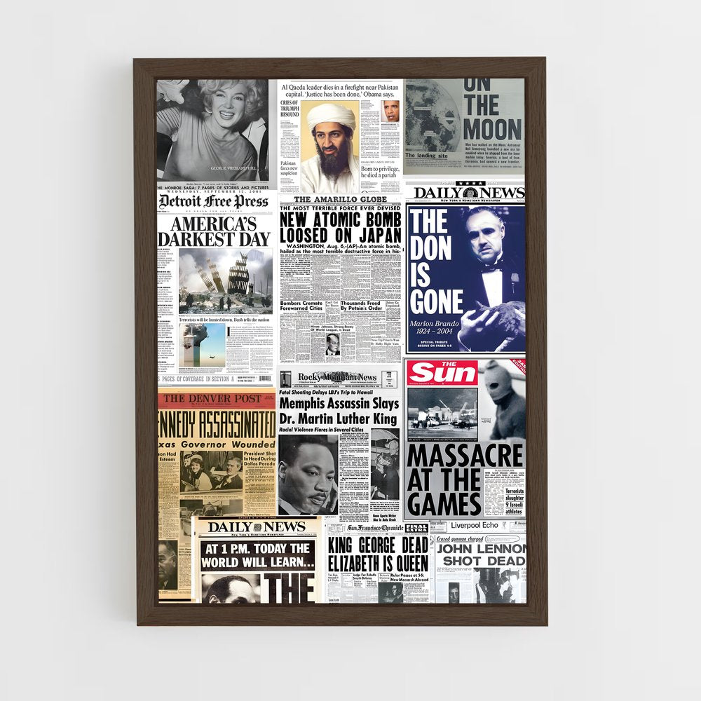 ap-the times-3 cadre Bois foncé