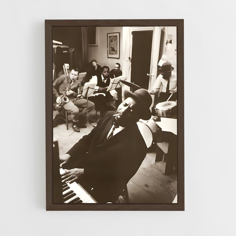 ap-thelonious monk-1 cadre Bois foncé