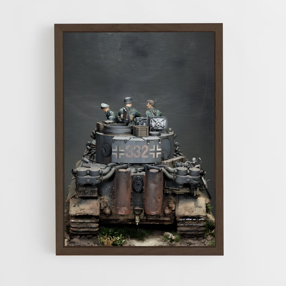 ap-tiger tank-1 cadre Bois foncé