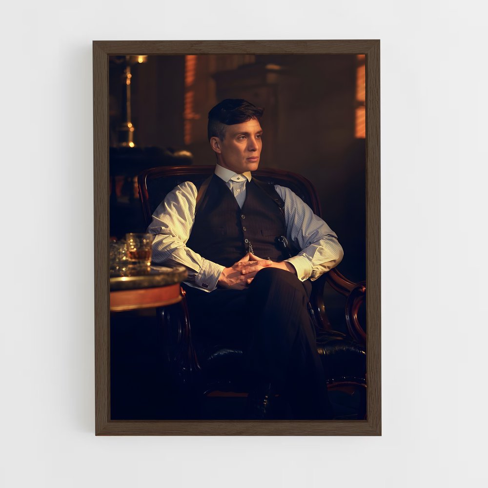 ap-tommy shelby-1 cadre Bois foncé