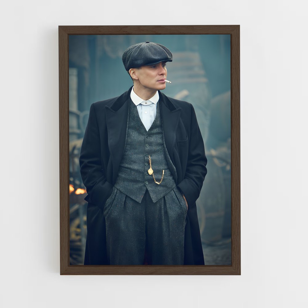 ap-tommy shelby-3 cadre Bois foncé