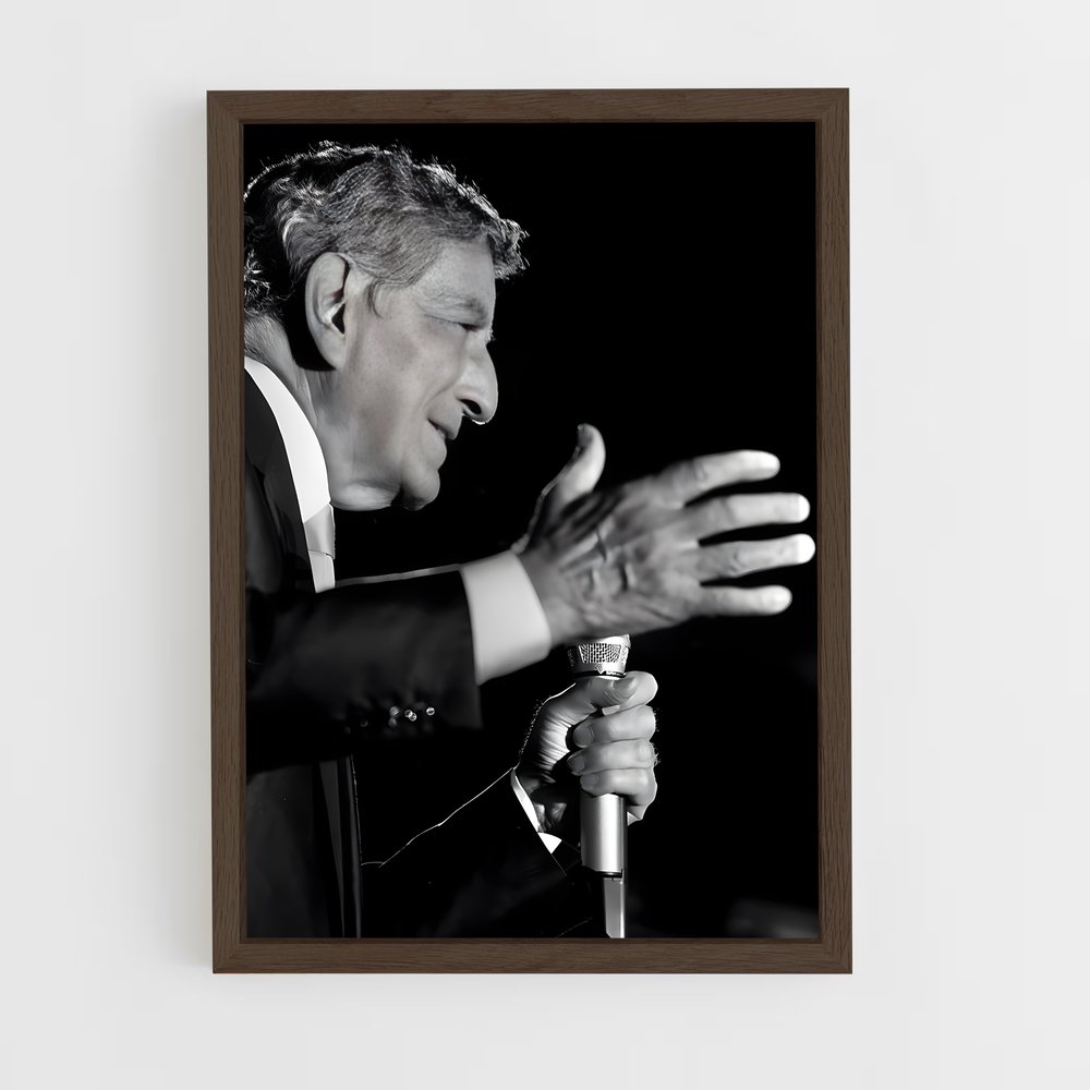 ap-tony bennett-4 cadre Bois foncé