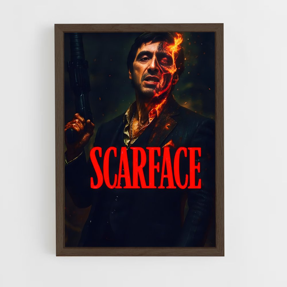 ap-tony montana-5 cadre Bois foncé