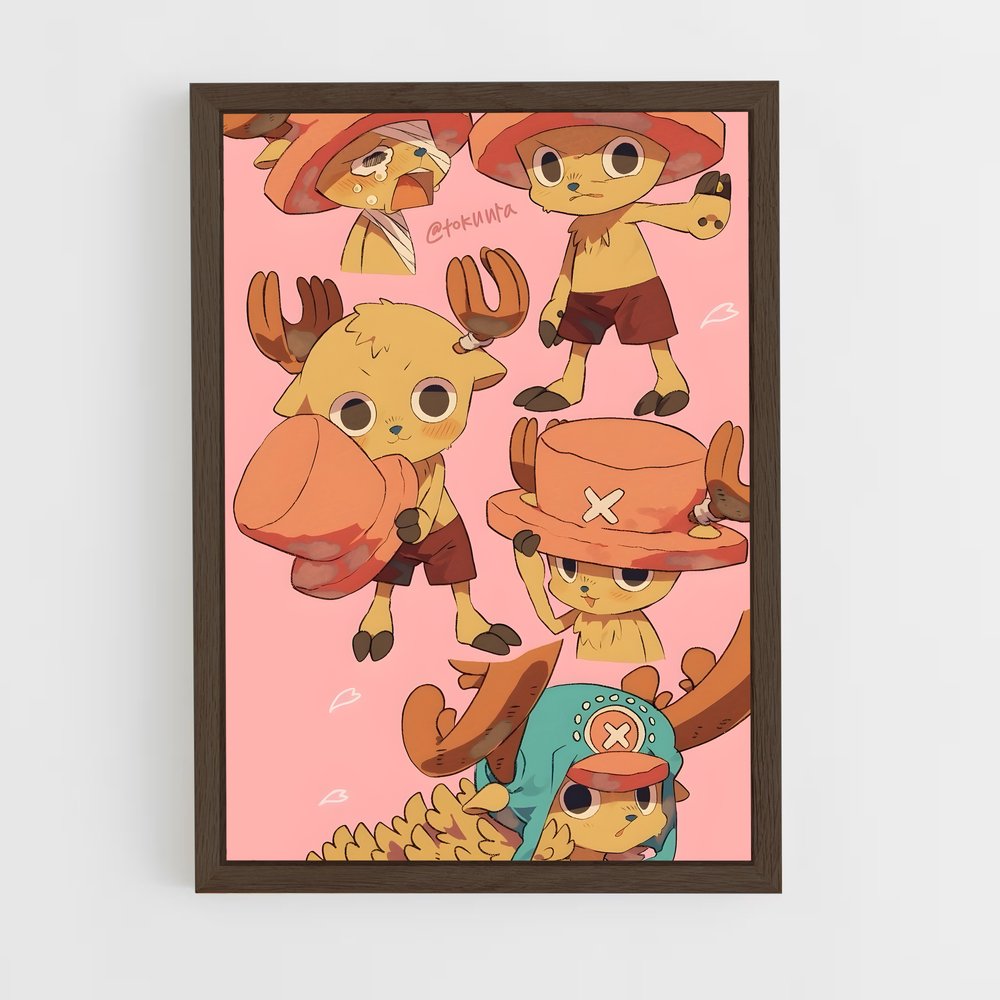 ap-tony tony chopper-3 cadre Bois foncé