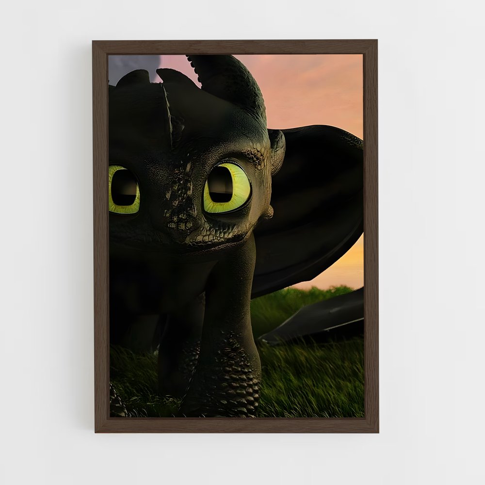 ap-toothless-6 cadre Bois foncé