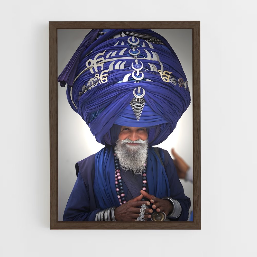 ap-turban-4 cadre Bois foncé