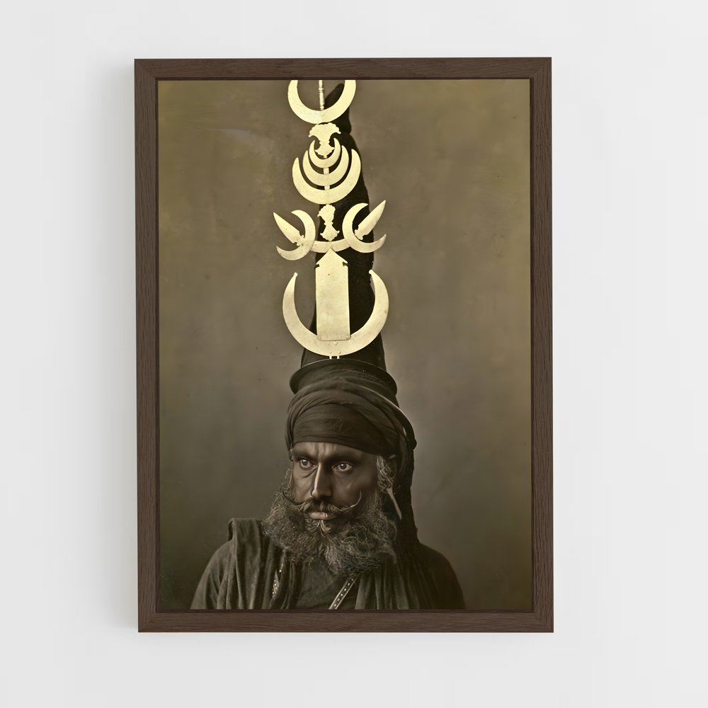 ap-turban-8 cadre Bois foncé