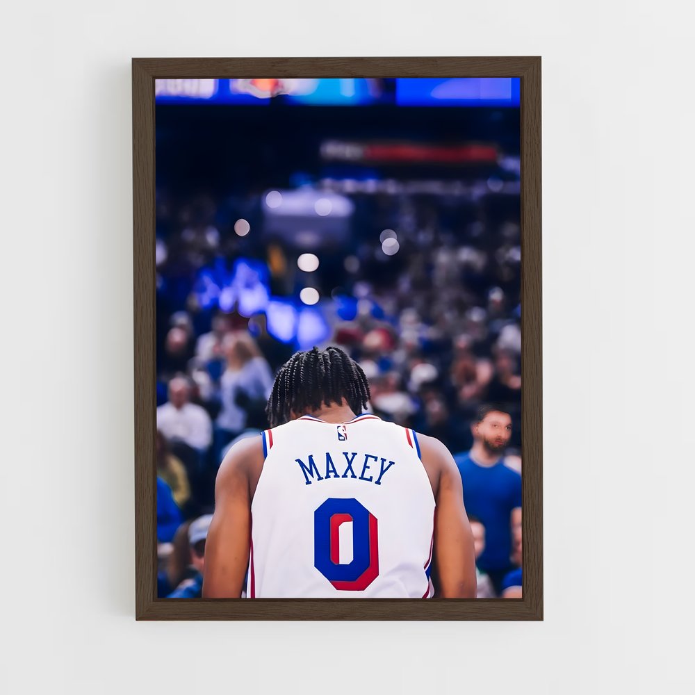ap-tyrese maxey-6 cadre Bois foncé